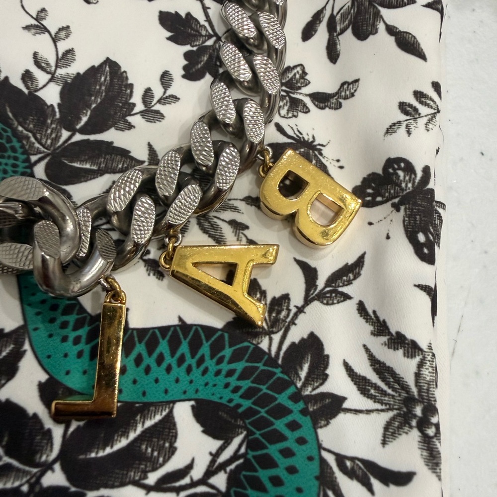 Gucci/Balenciaga Script Choker Necklace - Picture 7 of 10